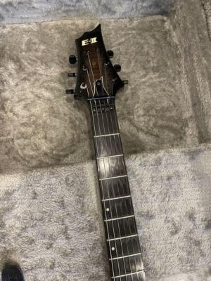 Electric Guitar E-II by ESP FRX Flame Maple Top Black Burst