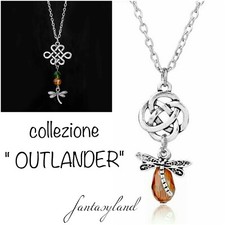 collana outlander telefilm swarowski regalo amore nodo scozzese libellula 