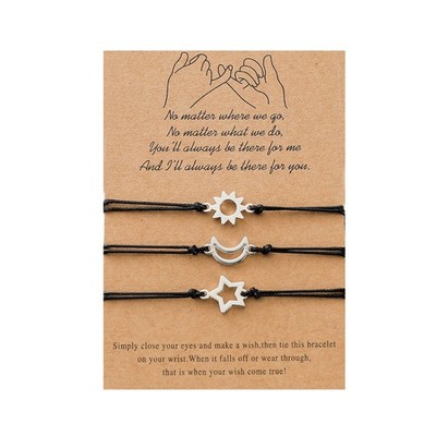 Best Friends Rope Chain Engagement Gift Christmas Fashion Jewelry for Sisters