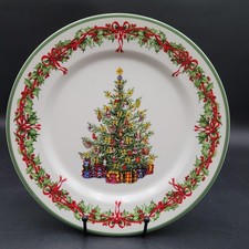 Christopher Radko Holiday Celebrations Tradition Christmas Tree Dinner Plate
