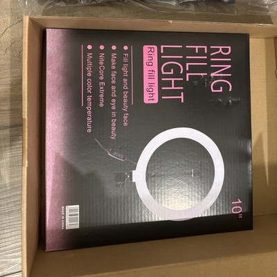 LED Ring Light 10'' Studio Kit White Multiple Color Temperature