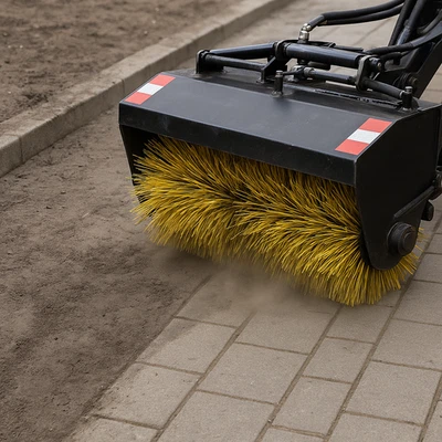 JSB Neue polnische hydraulische Kehrmaschine für Mini Hoflader – Brutto Preis