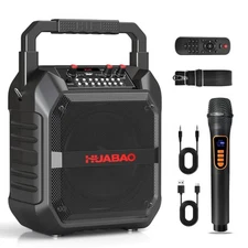 Karaoke Machine with Wireless Microphone Portable Bluetooth Speaker for Parties