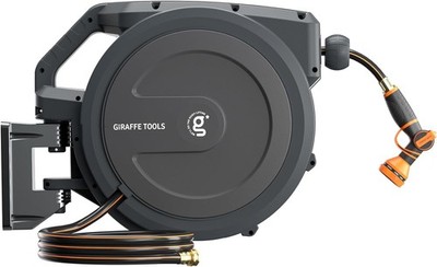 Giraffe Tools PRO Heavy Duty Hose Reel 78ft Auto Rewind
