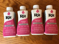 lot of 4 bottles rit all purpose dye fuschia