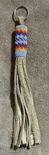 Beautiful Native American Lakota Sioux Beaded Key Chain.