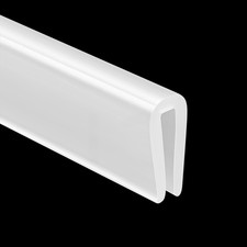 Rubber Edge Trim, U Channel Protector Flexible Proof Edges Trims White
