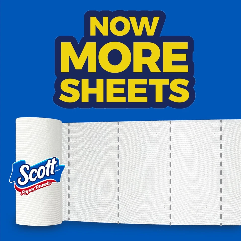 Scott Paper Towels, Choose-A-Sheet, 6 Double Rolls = 12 Regular Rolls (108 Sheet - Image 2 of 4