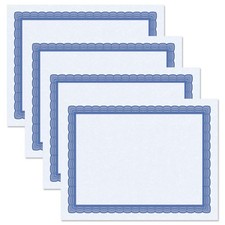 Executive Blue Parchment Certificate Papers - Pack of 100, Laser  Inkjet Pri...
