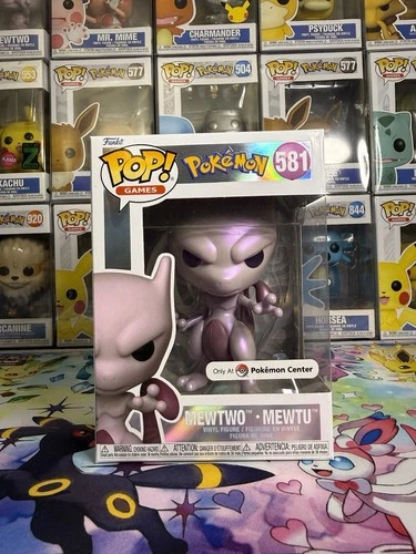 Funko Pop! Pokemon: Mewtwo #581 Pokemon Center Exclusive Pearlescent