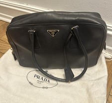 Borsa Prada Saffiano Lux in pelle Bauletto nera