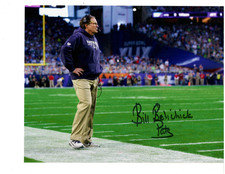 BILL  BELICHICK    AUTO  8  X  10