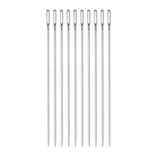 10pcs 3.94 Inch Upholstery Needles Stainless Steel Large Eye Sewing Needles