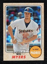 2017 Topps Heritage Throwback Uniform Variation SP Wil Myers #442 13iq