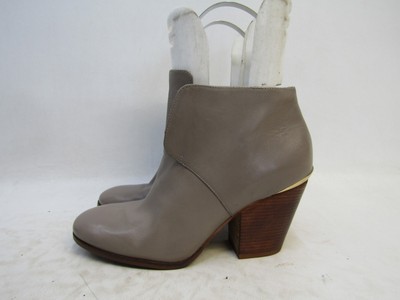 COLE HAAN Womens Size 6 B Taupe Leather Chelsea Ankle Fashion Boots