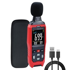 Sound Level Meter Data Logger Decibel Meter with Record Function, Portable No...