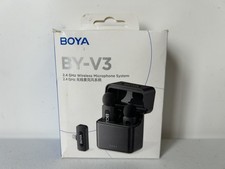 Boya 2.4 GHz Wireless 2 Microphone  Receiver System For iPhone  Android BY-V3