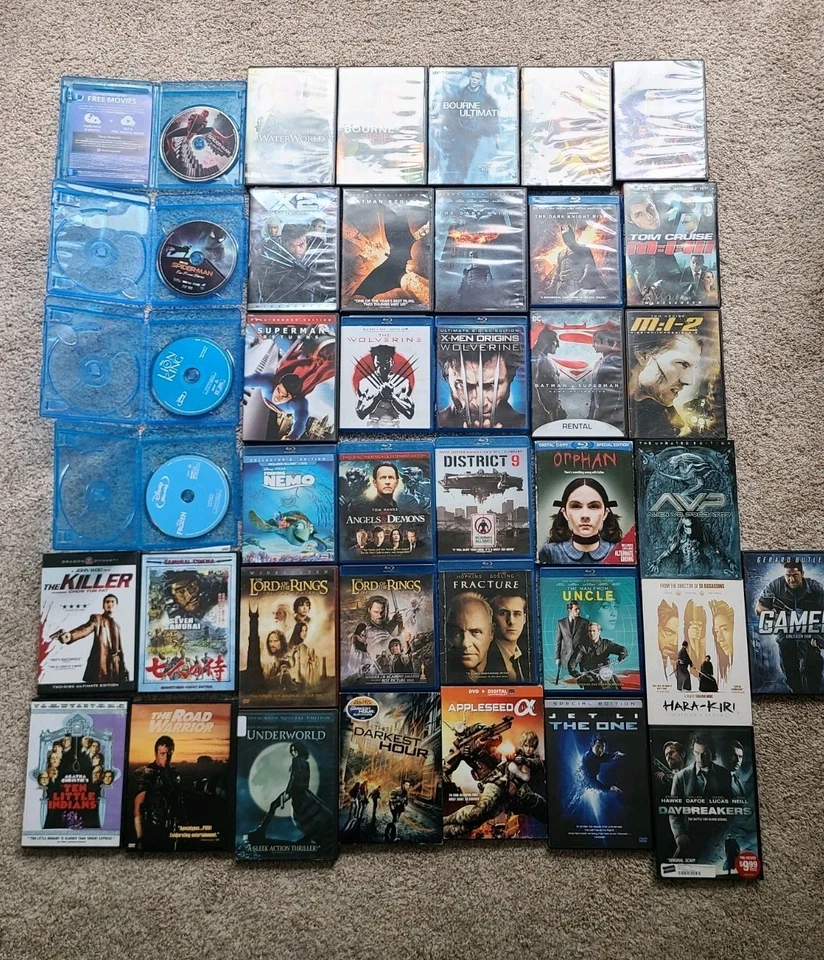 DVD/Blu Ray My Collection 40 Movies Marvel DC Disney Action Horror and More LOOK - Image 3 of 4