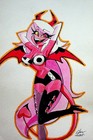 Hellava Boss 2019 Alex Hipolito SIGNED Hand Painted Convention Pinup Hellaverse — photo 1