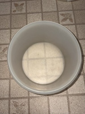 Vintage TUPPERWARE WHITE  Clear Food CONTAINER 266-12 (No Lid)