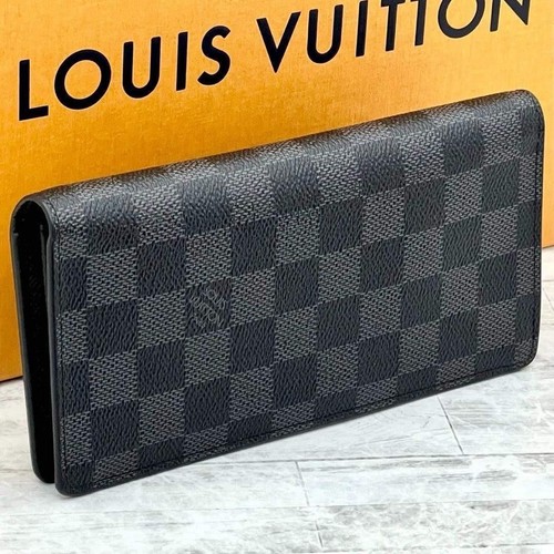 Louis Vuitton Damier Graphite Wallet Gray Men's Pre-owned From Japan