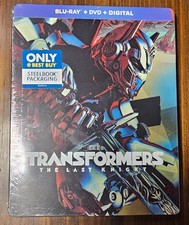 Transformers The Last Knight Blu-ray DVD Best Buy SteelBook New Sealed 2017