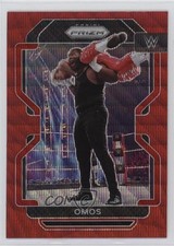 2022 Panini Prizm WWE Ruby Wave Prizm Omos #170 08jk