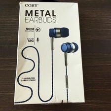 Coby Metal Earbuds with Built-In Mic