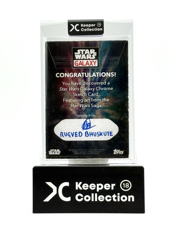 2022 Topps Chrome Galaxy 1/1 Sketch of Grand Inquisitor by Rugved Bhuskute - Image 2 of 2