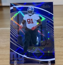 2025 Absolute Darius Alexander #115 RC Blue Diamond Parallel /425 NY Giants