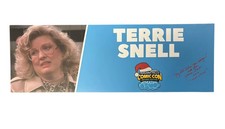 Terrie Snell Autographed Niagara Falls Comic Con Holiday Edition Nameplate