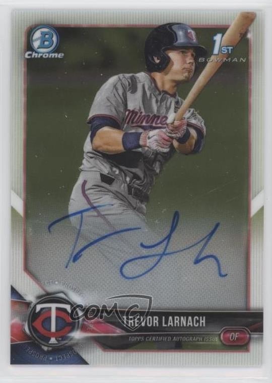 2018 Bowman Draft Chrome Draft Pick Auto Trevor Larnach #CDA-TL Auto pz0