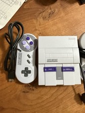 Nintendo SNES Classic with 2 Controllers Tested Works Great