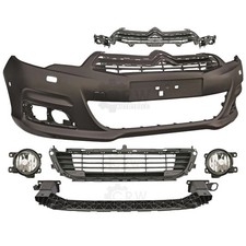 Set Stoßstange vorne +Nebel+Zubehör Citroën C4 II B7 Bj. 11->> für PDC SRA