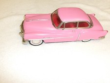 Vintage 1950 Pink Cadilac Tin Friction Car