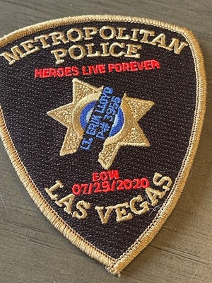 UNUSED 2020 Metropolitan Police (Las Vegas) Patch - Honoring LT. Eric Lloyd