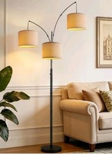 Dimmable Floor Lamp - 3 Lights Arc Floor Lamps for Living Room, 1000LM Modern...