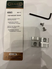 Weaver #406S Top Mount Base Thompson/Center Thunderhawk, Firehawk, Silver #48629