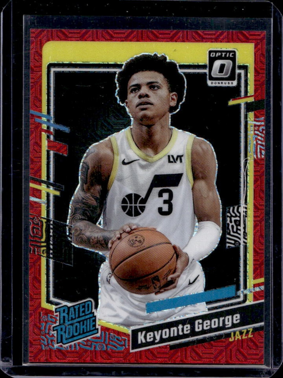 2023-24 Donruss Optic Keyonte George Choice Red Prizm RC Rated Rookie #/88