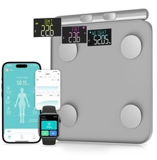 Smart Scale for Body Weight, Weight Scale, Bathroom Scale, Body Fat Scale Grey
