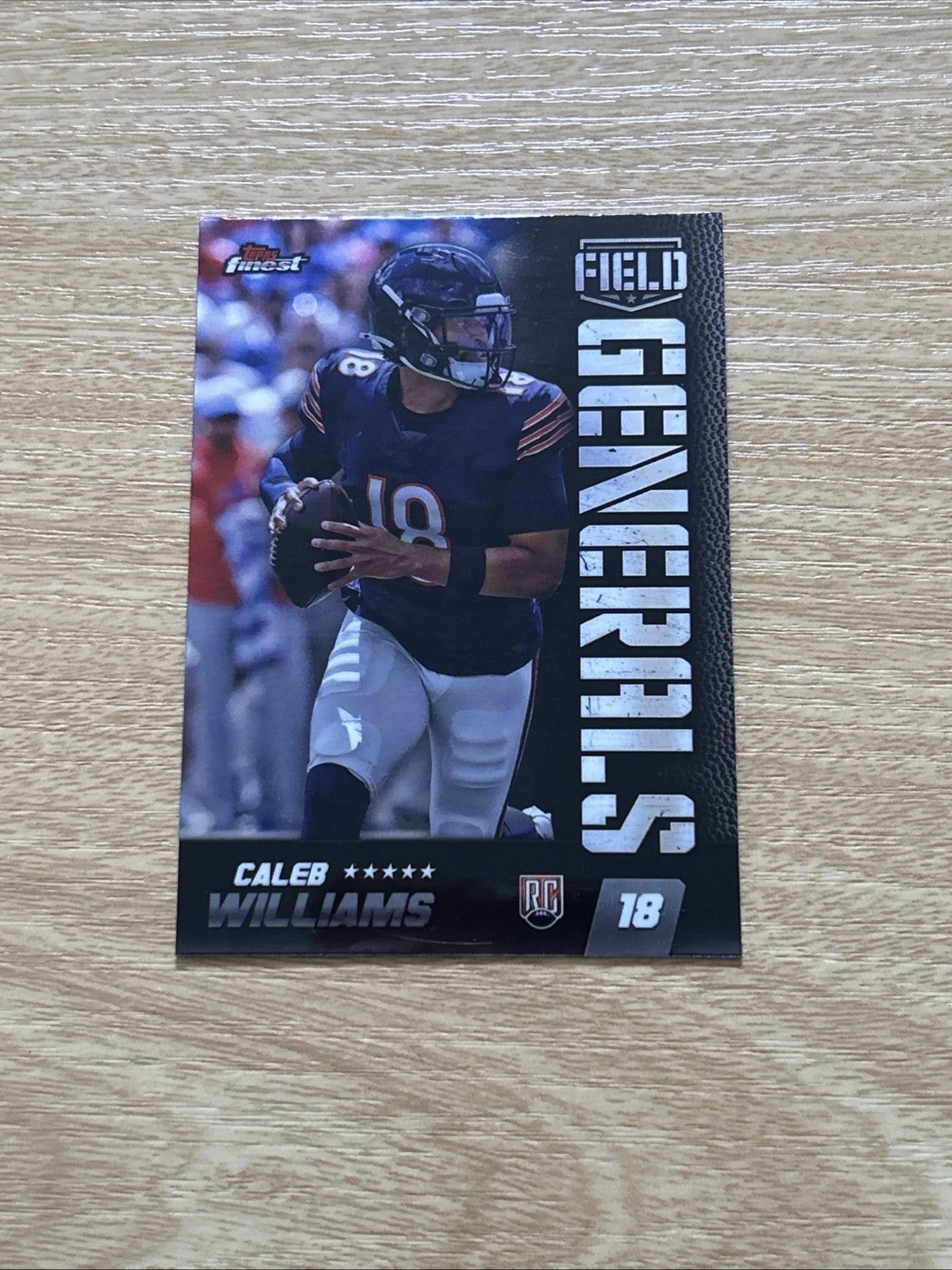 Caleb Williams Topps Finest Field Generals #FG19 Black Refractor