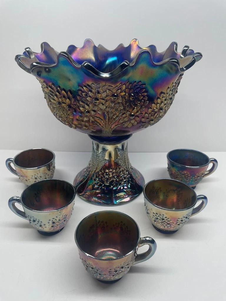 Carnival Glass Punch Bowl for sale | eBay