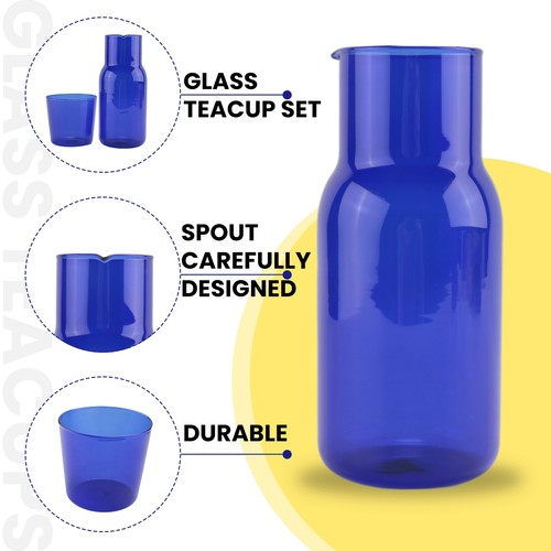 Transparente SüßIgkeits Farbe Glas Tee Tasse Set Einfache BestäNdige 5934 - Bild 5 von 7