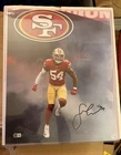 Fred Warner Autographed San Francisco 49ers 16x20 Football Photo - Beckett BAS