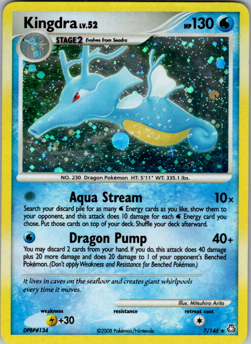 Pokémon Kingdra Holo Rare Legends Awakened 7/146