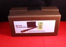 Awesome Heavy Brass Pullout Nautical Sailor's Telescope in Wooden Box India