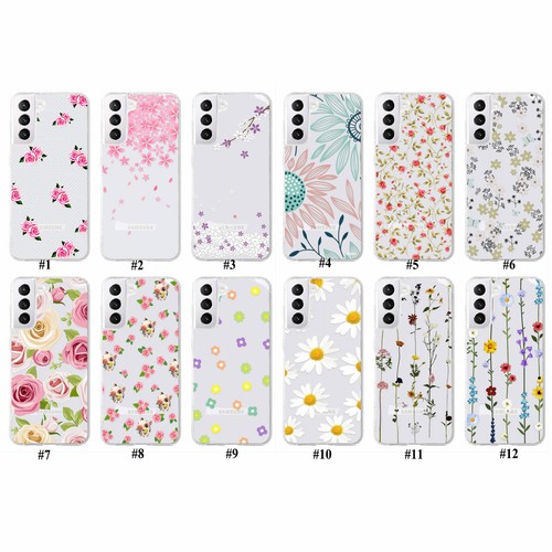 Elegante Funda Suave TPU con Estampado de Flores para Samsung Galaxy S21 FE S23 S24 S25 - Imagen 2 de 95