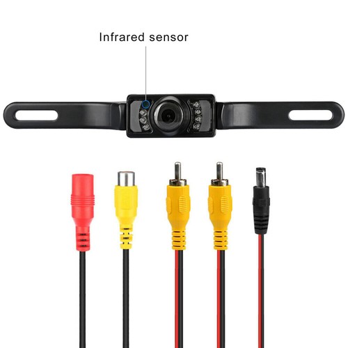 Backup Camera for Car 7LED HD Night Vision IP69 License Plate Camera F Safe Park - Picture 10 of 13