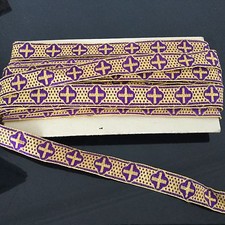 METRAGE GALON ANCIEN Prêtre Eglise Chasuble 3,5 m HOLY ANTIQUE Casula