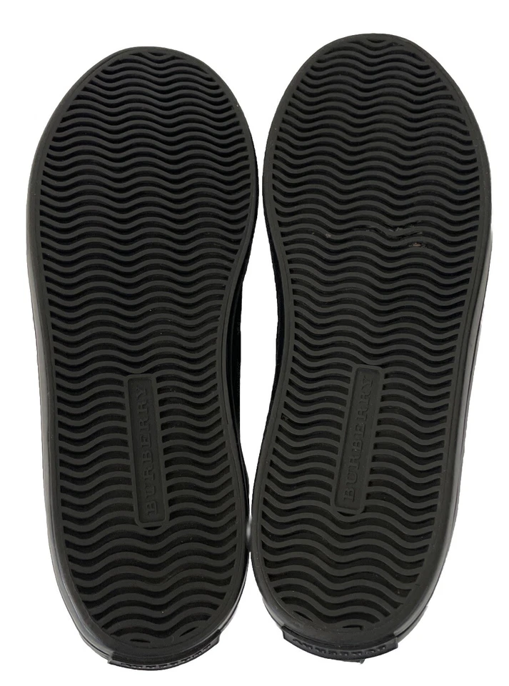 Burberry Boy Cuero Con Cordones Botines Tenis Forro a Cuadros Nova EU 35/US 3 Foto 4 de 4